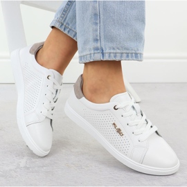 White Filippo DP6738 lädersportskor vit 1