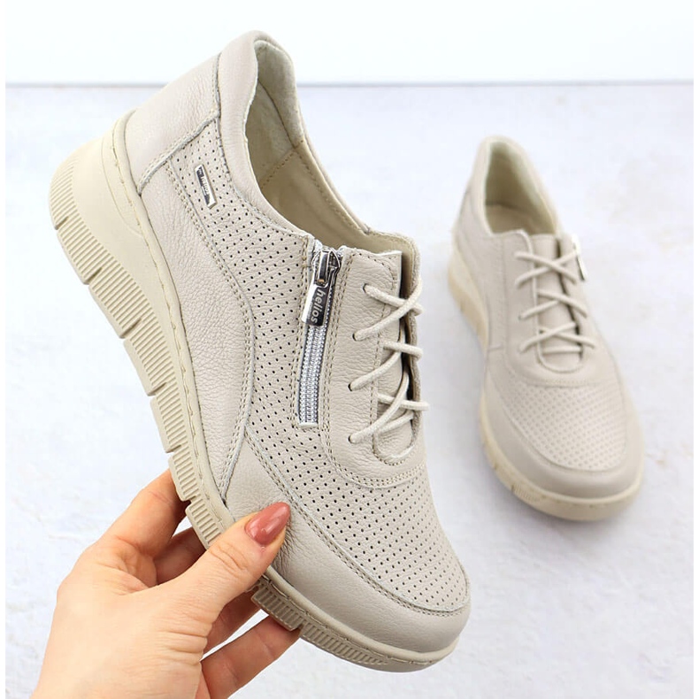 Ekri Helios 427 Perforerade kilar för perforerade kil beige 1