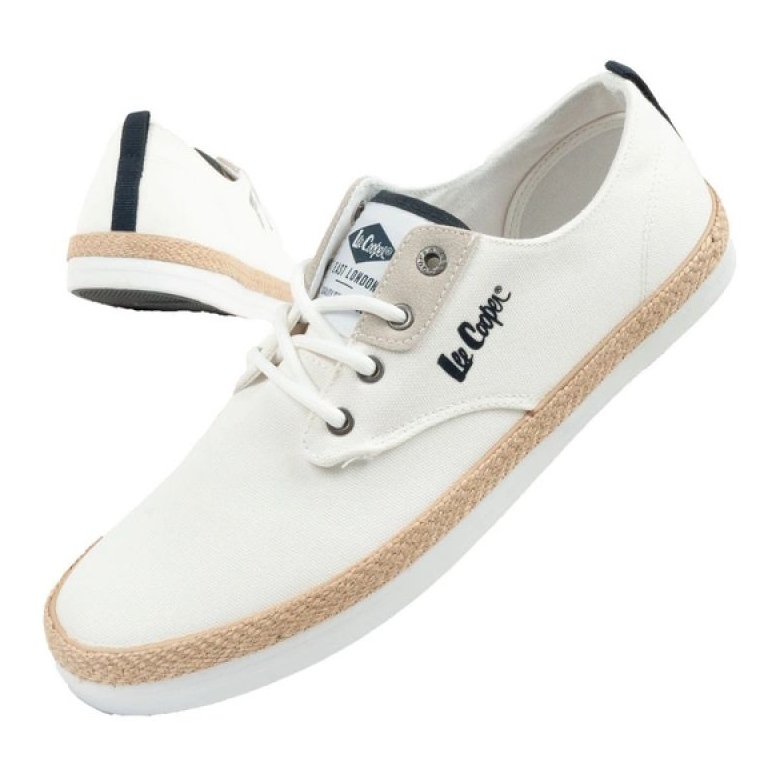 Lee Cooper LCW-25-02-3252M skor sneakers Men's Espadrilles White vit 1