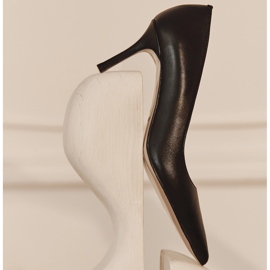 Marco Shoes Eleganta stiletter av mjukt läder svart 2