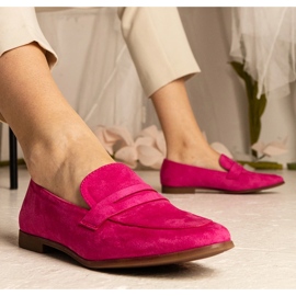 Rosa kvinnors klassiska loafers 1