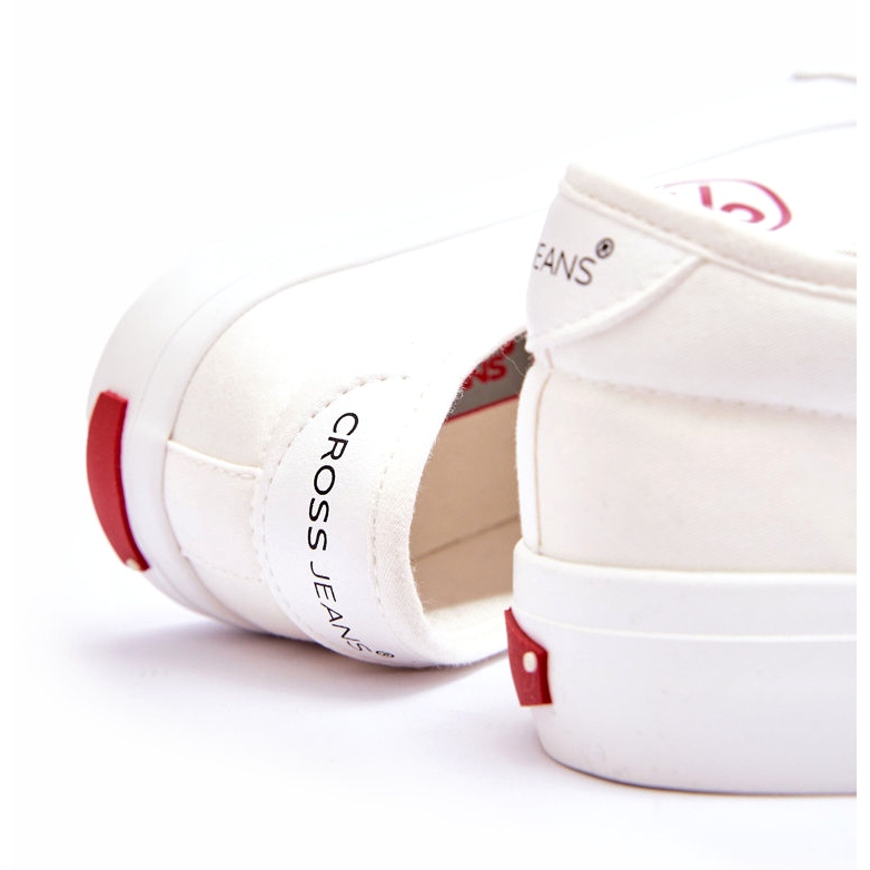 Kvinnors Cross Jeans Tyg Sneakers LL2R4043 Vit 2