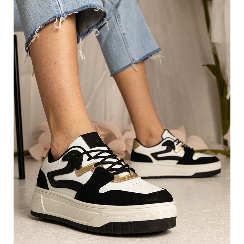 Svarta sneakers kvinnors sport sneakers 1