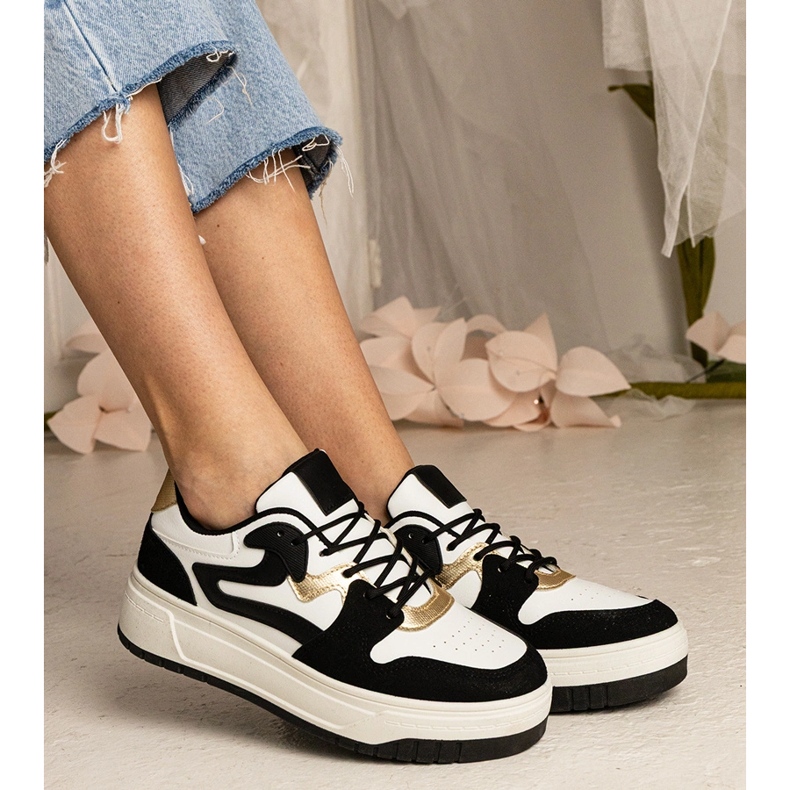 Svarta sneakers kvinnors sport sneakers 2