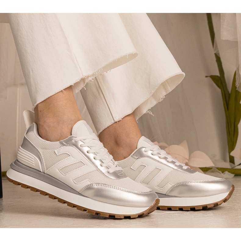 White-Spebrne sneakers kvinnors sport vit 2