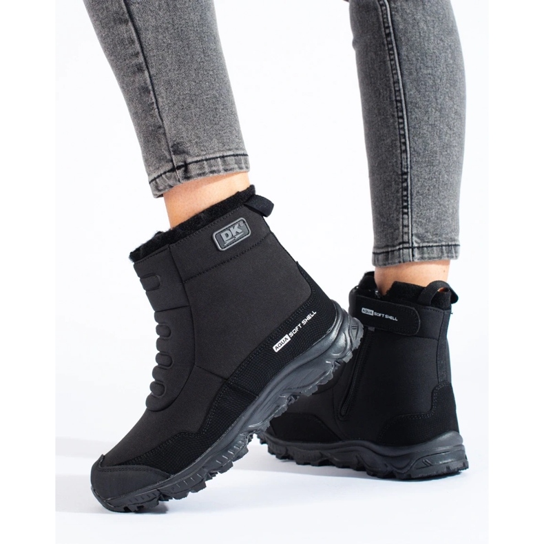 Vandringsskor för kvinnor med DK-dragkedja svart 1