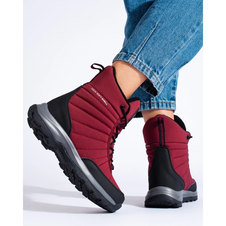 DK vattentäta höga vandringsskor för kvinnor svart 1