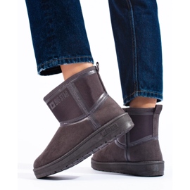 Korta snöstövlar för kvinnor Big Star KK274615 grå 1