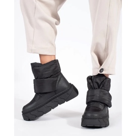 Seastar Svarta isolerade snöstövlar för kvinnor med tjock sula 1