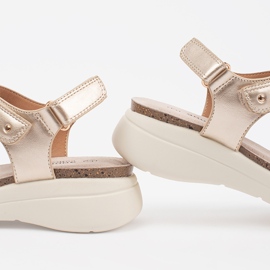 Goodin Bekväma kvinnors guldsandaler gyllene 1