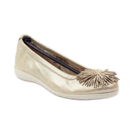 Caprice ballerinaskor för kvinnor 22116 gul 1