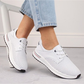 Filippo W PAW505 sportskor i läder, vita 1