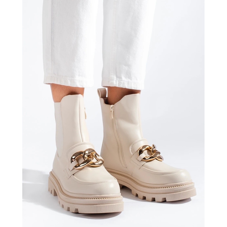 Arbetare på plattformen beige 1