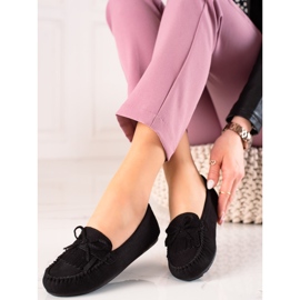 Fama Loafers Med En Rosett svart 2
