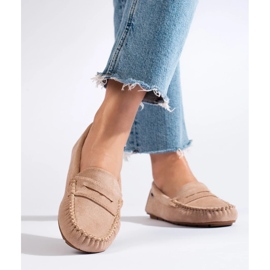 Goodin Klassiska textil loafers beige 1