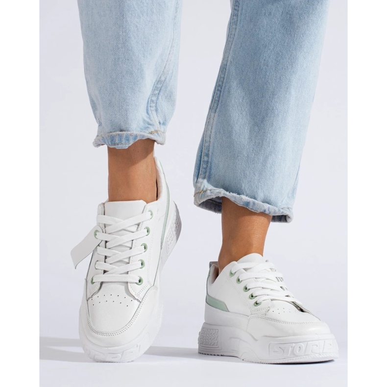 TRENDI Sneakers med Eco Leather Fashion vit 2