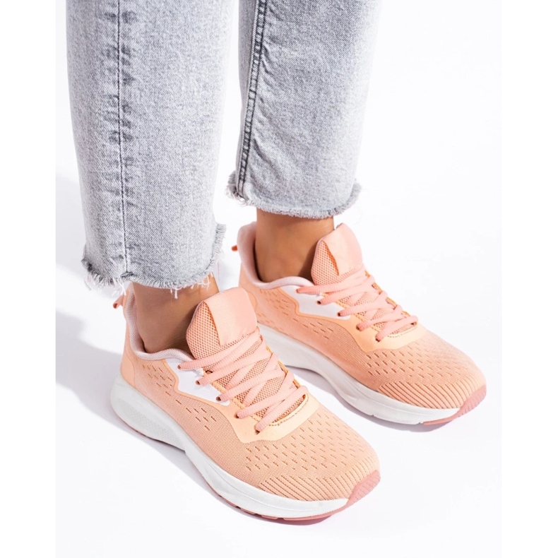 Knutna sportskor orange 2