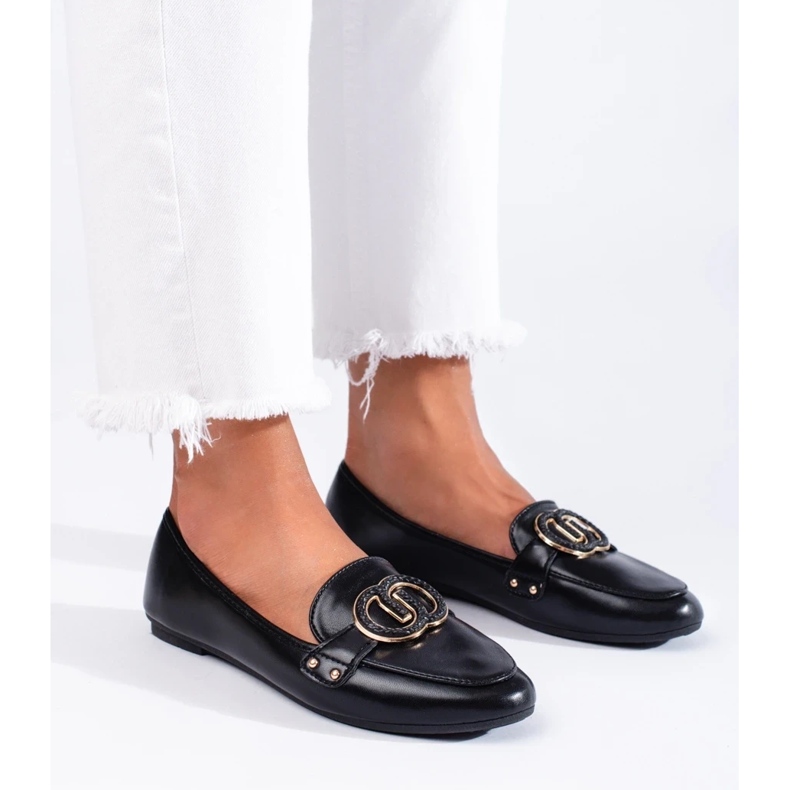 Diamantique Mockasiner Med Prydnad svart 1