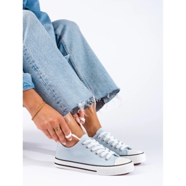 Klassiska damsneakers blå 1