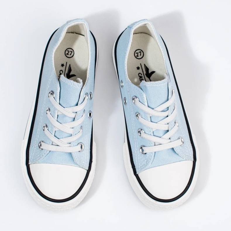 Vico blå barnsneakers med resårband 2