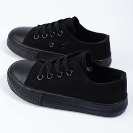 Svarta Vico barnsneakers med resår 2