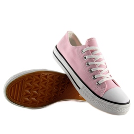 Klassiska rosa sneakers för kvinnor XL03 rosa 1