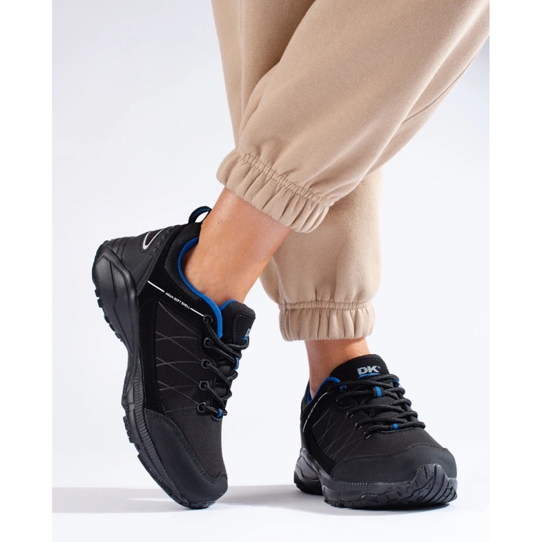 DK Vattentäta vandringsskor för kvinnor, svarta och blå 1