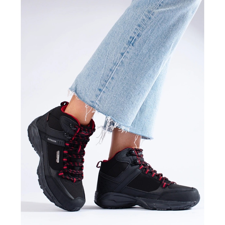 Vandringsskor för kvinnor med hög ovandel DK svart 2
