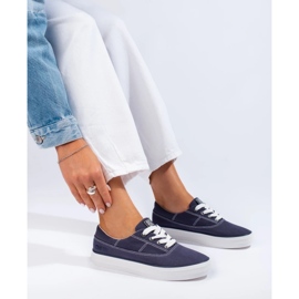 Big Star KK274018 sneakers för kvinnor blå 3