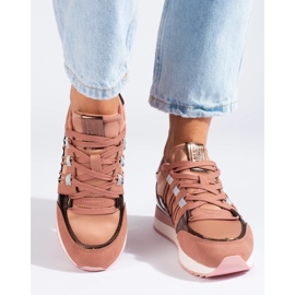 Big Star sneakers för kvinnor KK274111 rosa 1