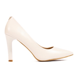 Beige pumps för kvinnor 2