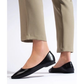 Klassiska svarta dambalettlägenheter 1