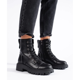 Svarta dambaggies gjorda av ekologiskt läder 1