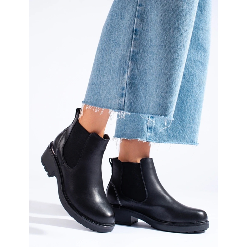 Chelsea-stövlar i ekologiskt läder svart 1