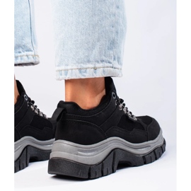 Damsneakers Big Star KK274364B på en tjock sula svart 1