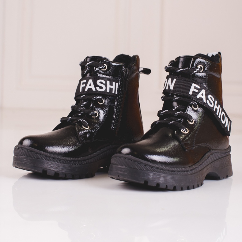 W. Potocki Flickstövlar Potocki mode svart 2