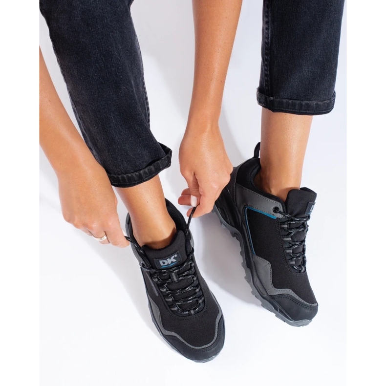 DK Vattentäta grå vandringsskor för kvinnor svart 2