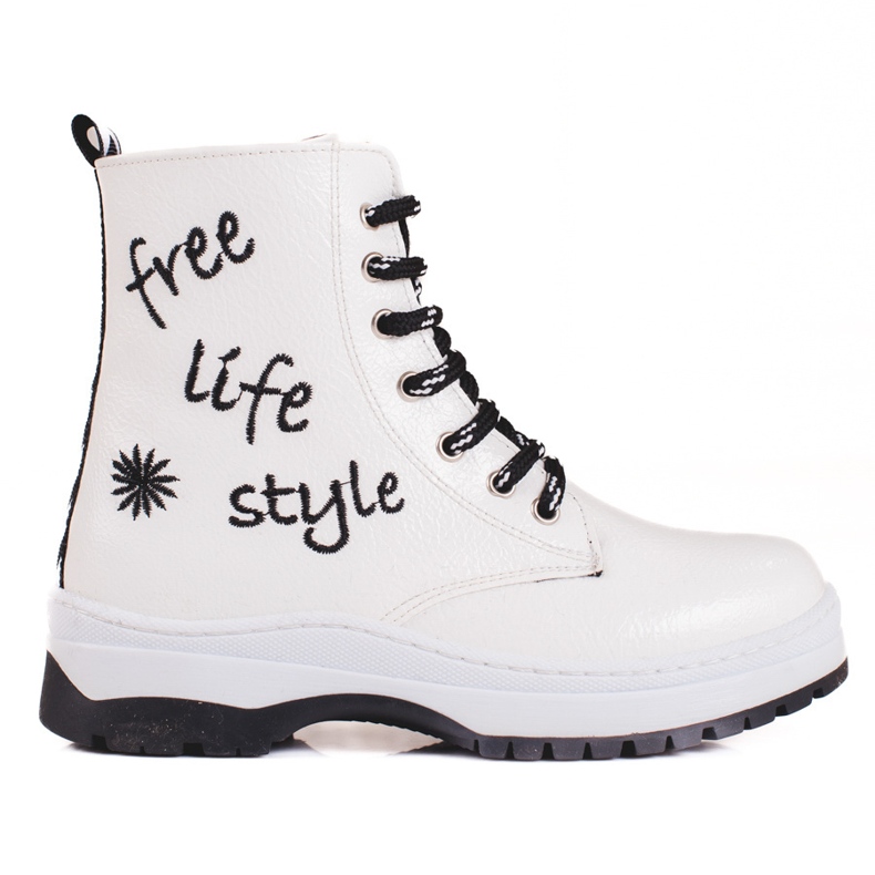 W. Potocki Vita stövlar för tjejer från Potocki 1