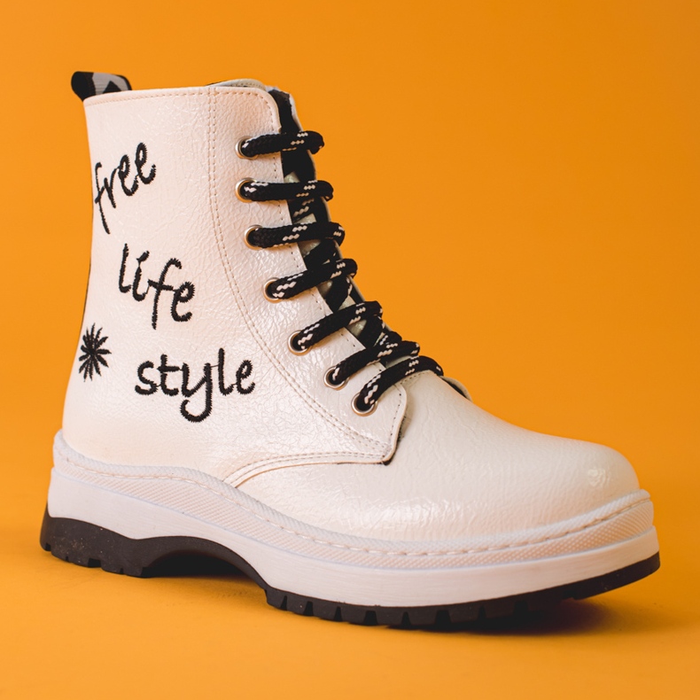 W. Potocki Vita stövlar för tjejer från Potocki 2