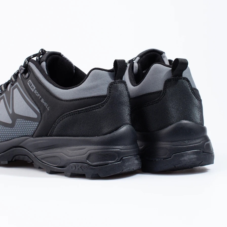 DK grå vandringsskor för män svart 1