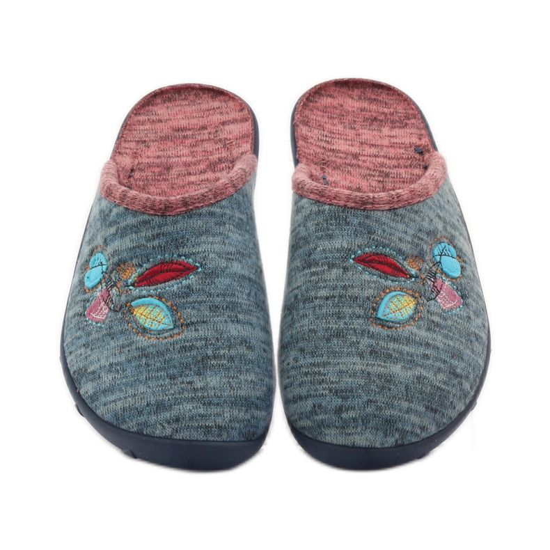 Befado damskor tofflor 235d151 tofflor brun blå 4