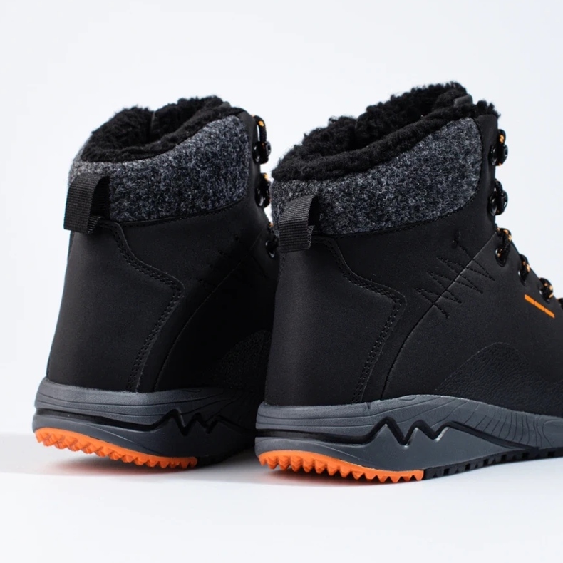 Varma höga vandringsskor för män Dk svart 2