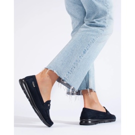 Goodin Ljus marinblå mockasiner för kvinnor 1