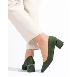 Vinceza lågklackade gröna pumps för kvinnor 1