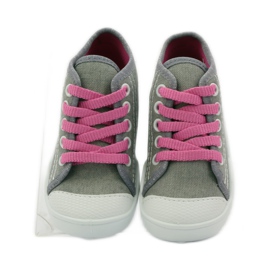 Tofflor på sneakers Befado 218P048 konik rosa grå 4