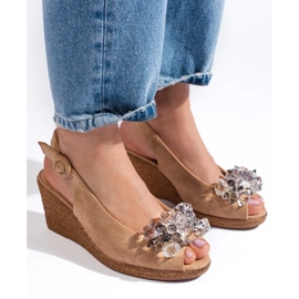 W. Potocki Beige espadrillesandaler för kvinnor från Potocki 1