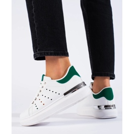 Shelovet vita sneakers med tjocka sulor 2