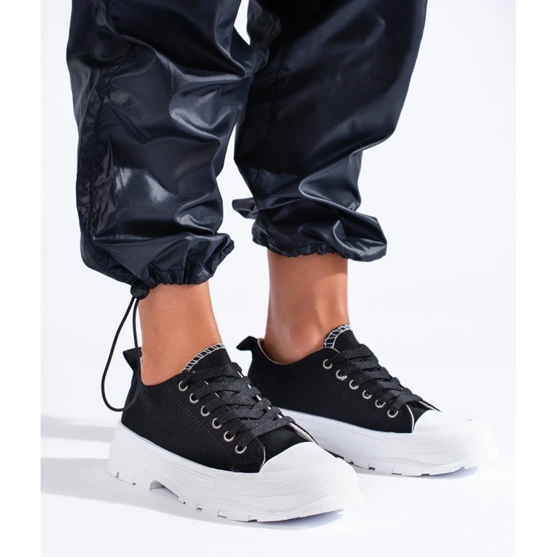 Klassiska Shelovet plattformssneakers svart 1