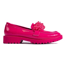 Dammockasiner Shelovet lackade med fuchsiakristaller rosa 2
