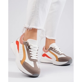 Shelovet flerfärgade sneakers för kvinnor vit 2